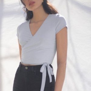 Reformation Flora Top in Sky